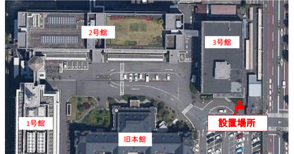 ハイブリッド式LED街灯の設置場所