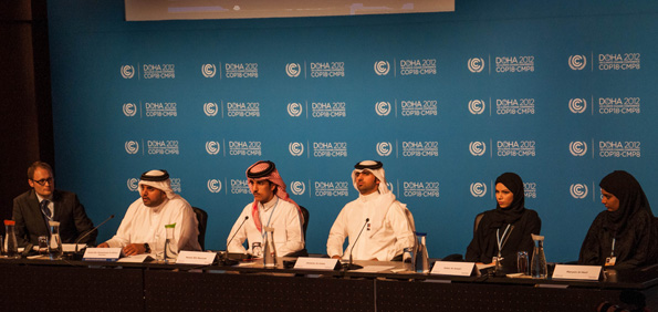 2012年カタールのドーハで開催されたCOP18/CMPのユースカンファレンス記者会見