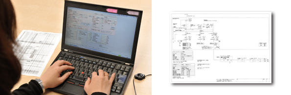 河村電器産業が開発した簡易設計図出力システム