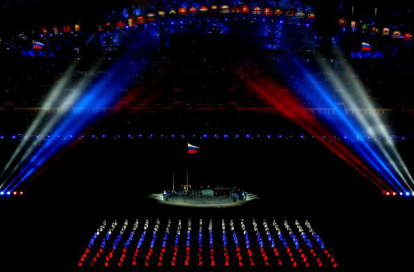 ソチオリンピック会場では、環境対策としてLED照明が数多く用いられた (C) 2014 XXII Winter Olympic Games