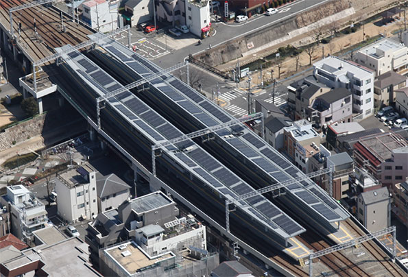 阪神電車大石駅俯瞰写真