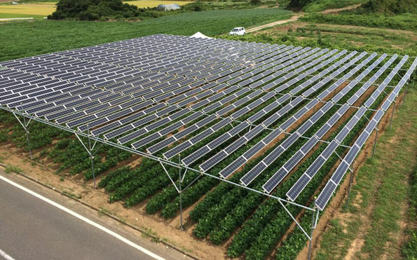 匝瑳市の市民有志による発電所俯瞰写真