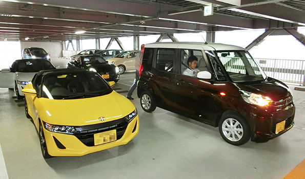 東京の有明で開催された、軽自動車の試乗会。