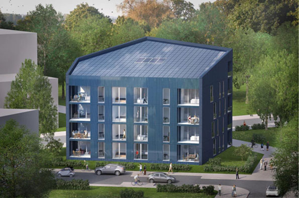 図1:プラスエネルギー集合住宅 リードベルク(提供:BMUB)