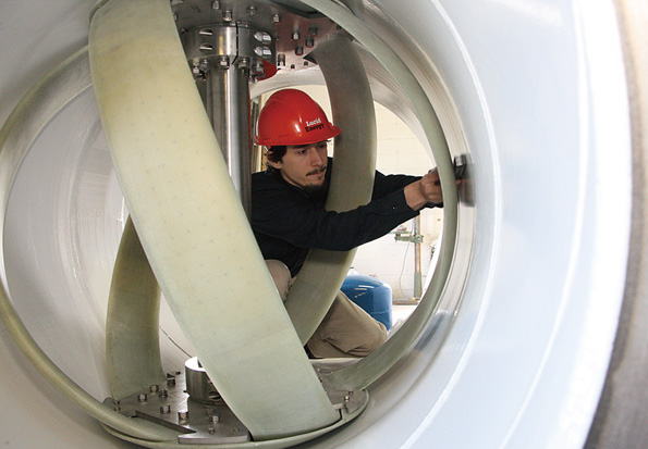 Bjorn Sorenson PBJ Noah 2 LucidPipe Turbine-credit Cathy Cheney-Portland Business Journal