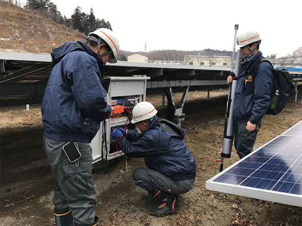 自社の専門技術者が直接点検