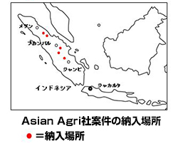 Asian Agri社案件の納入場所