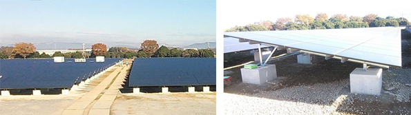 真壁太陽光発電所の様子