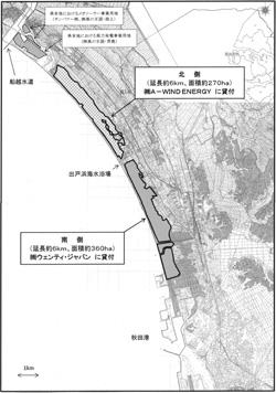 貸付する県有地の概略図