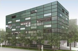 都市型ZEBを目指し大成建設技術センター内で建設が進む『ZEB 実証棟』