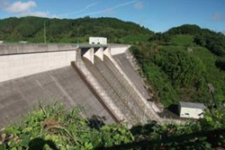 放流管に小水力発電システムを設置した大和高原北部土地改良区