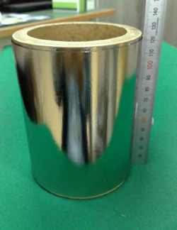 幅120mmのナノ結晶合金薄帯