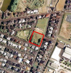 西真美三丁目の土地は住宅街の中の空き地
