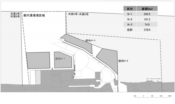 能代港の対象水域