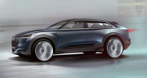 アウディの電気自動車コンセプトカー「Audi e-tron quattro concept」