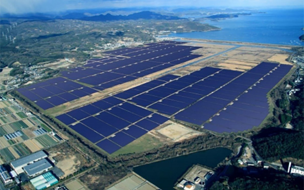 瀬戸内 Kirei 太陽光発電所 完成予想図