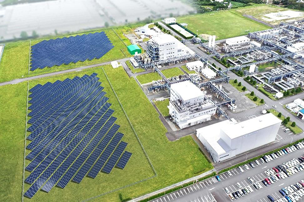 小名浜工場　太陽光発電システム完成予想図