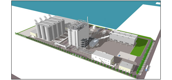 御前崎港バイオマス発電事業 イメージ図
