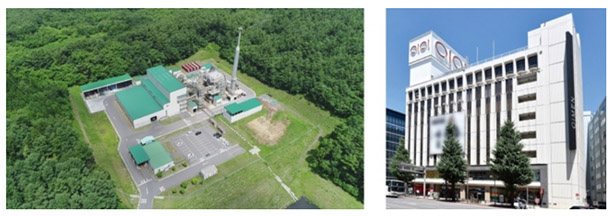 (左)いわて県北クリーンセンター　(右)新宿マルイ メン
（出所：エナリス資料）