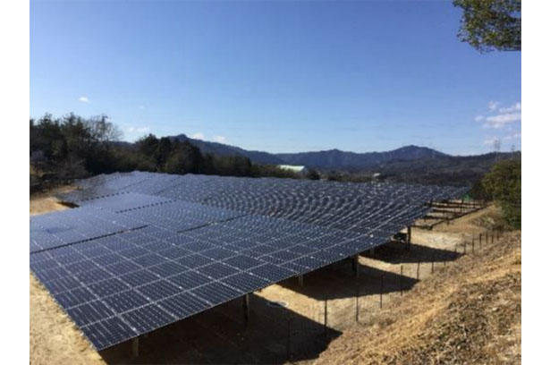清水建設による太陽光発電施設（出所：清水建設）