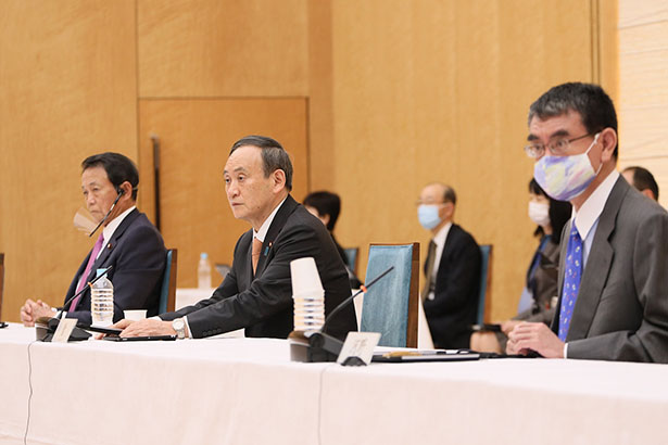 行政改革推進会議で発言する菅首相（出所：首相官邸）