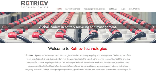 Retriev Technologiesウェブサイト