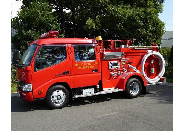 横浜磯子事業場内：消防車（出所：ユーグレナ）