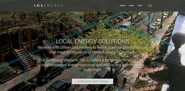 LO3 Energyウェブサイト
