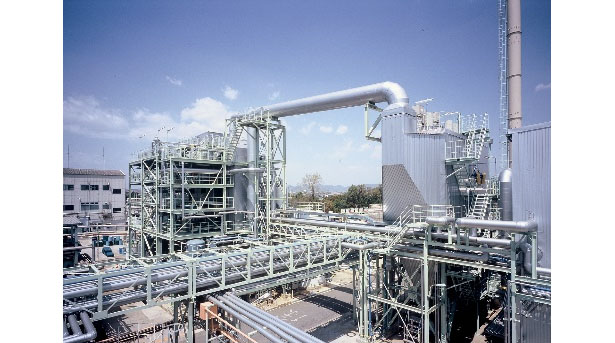加古川製造所のバイオマス発電施設（出所：ハリマ化成）
