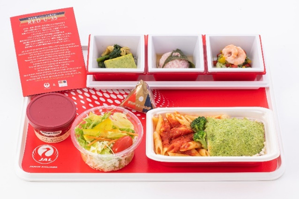 ASIAGAP認証食材を使用した機内食（出所：日本航空）