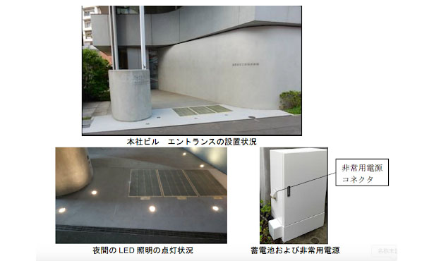 太陽光発電塗装システム施工例（出所：東亜道路工業）
