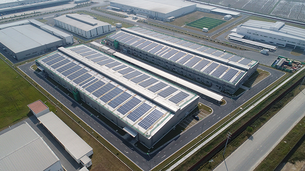 第二タンロン工業団地における屋根置き太陽光発電事業（出所：住友商事）