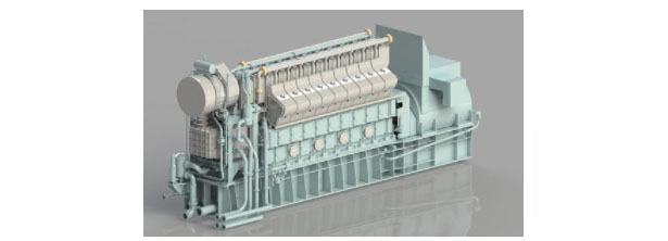 水素混焼技術を搭載したグリーンガスエンジン・完成予想図（出所：川崎重工）