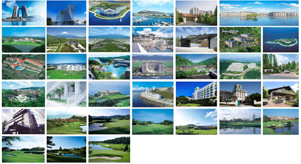 太陽光発電設備の導入を予定するリゾートホテルやゴルフ場　全37拠点（出所：リゾートトラスト）