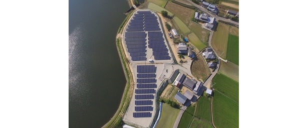 共同開発する中小型太陽光発電所の設置イメージ（出所：大阪ガス）
