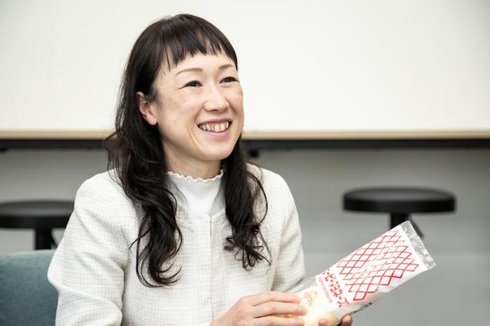 マヨネーズを活用したバイオマス発電の発案者の松原 由紀氏（出所：キユーピー）