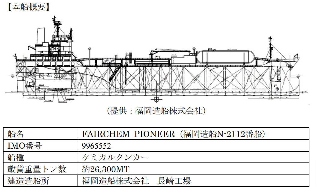 LNG燃料ケミカルタンカー(出所:日本政策投資銀行)