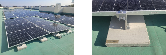 横浜市立元街小学校に導入した太陽光発電設備とCO2-SUICOM(出所:東京ガス)