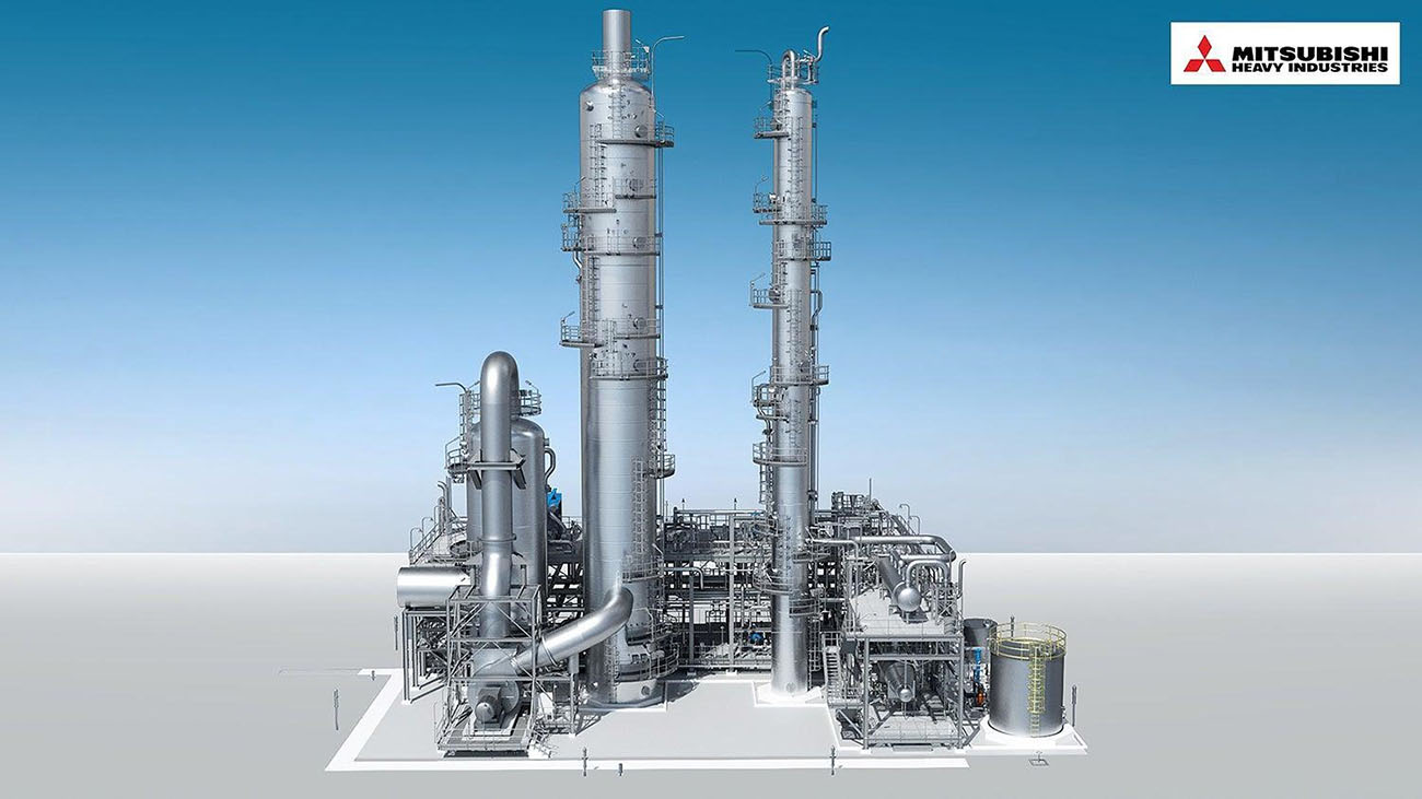 CO2回収プラントイメージ（出所：三菱重工）