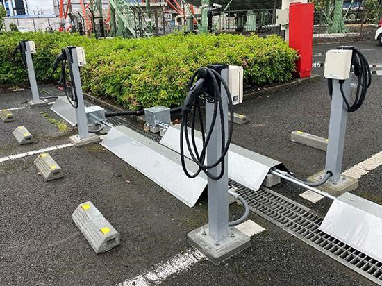 TGNW 本千葉事業所敷地内に設置済みの充電器（出所：東京ガス）