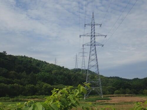 約78kmにわたる送電線(出所:豊田通商)