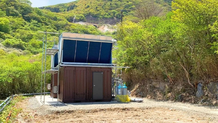 箱根湯の花プリンスホテル　バイナリー発電施設