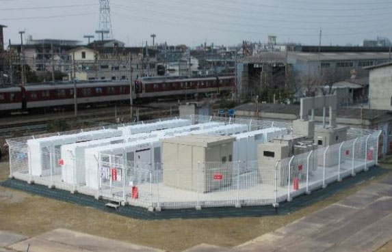 大容量蓄電池システム（大阪府東大阪市）（出所：近畿日本鉄道）