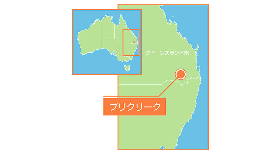 豪州太陽光発電・蓄電池新プロジェクトの位置図（出所：電源開発）