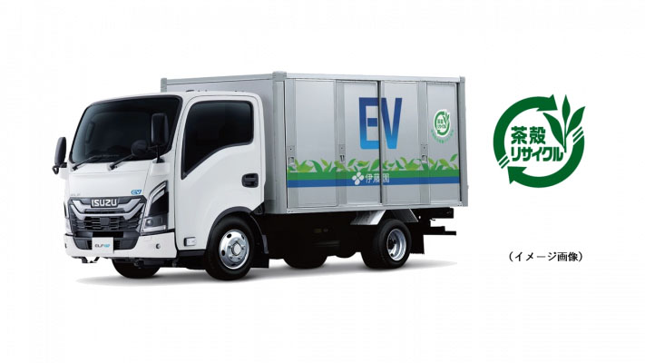 EVボトルカー（茶殻配合軽量パネル搭載型）（出所：伊藤園）