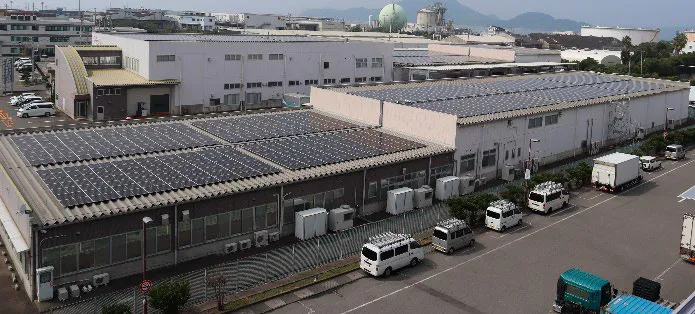 ハートに導入した太陽光発電設備（出所：バンダイ）