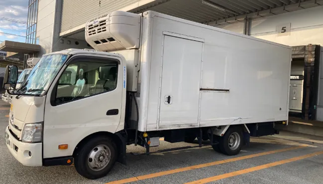 バイオディーゼル燃料が活用される同社チルド温度帯配送車(出所:ローソン)