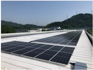 同社導入の太陽光発電設備（出所：日東精工）