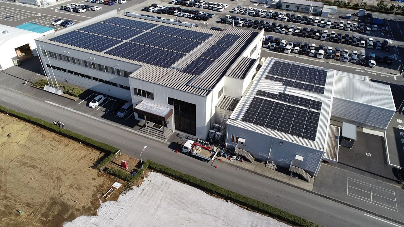 トクヤマ鹿島工場に設置された「自家消費型」太陽光発電設備（出所：第二電力）