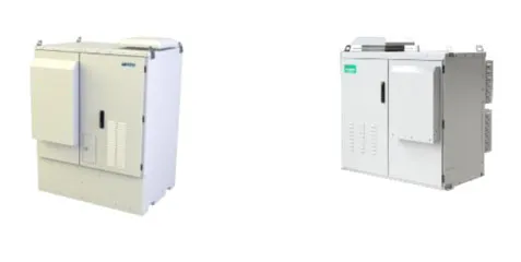 （左）現行の燃料電池G3／（右）新型機種G5（出所：電気興業）